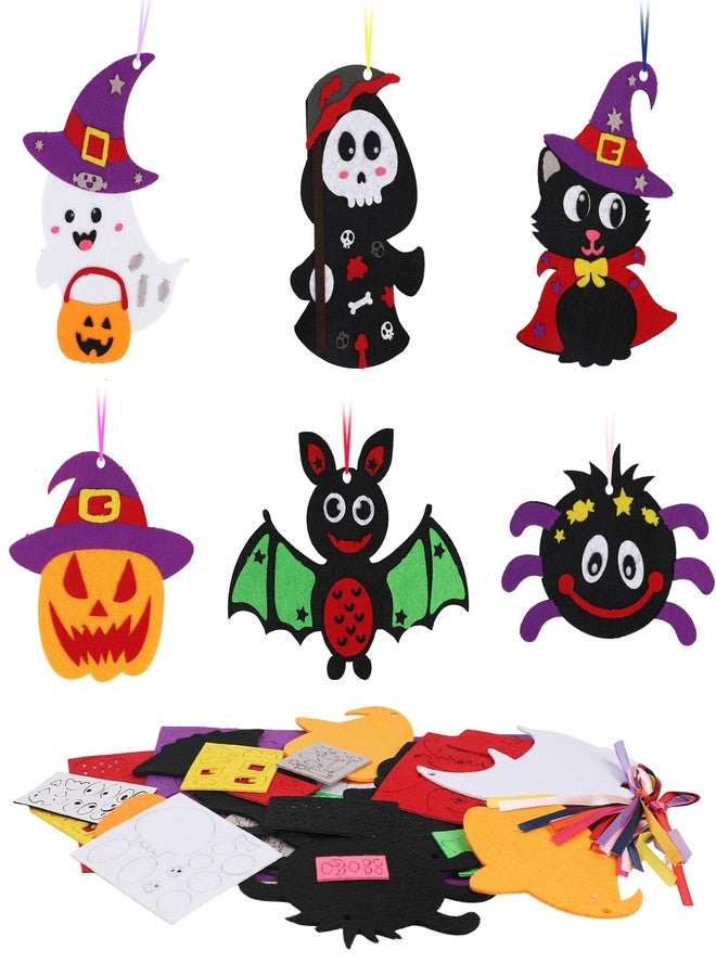 STEFORD 12 Pcs Halloween Craft Kit, Make Your Own Foam Stickers Arts and Crafts DIY for Kids Boys & Girls Party Supplies Decoration - Image 1